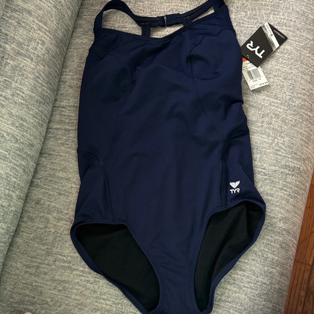 TYR Women's Dark Blue One Piece Swimsuit